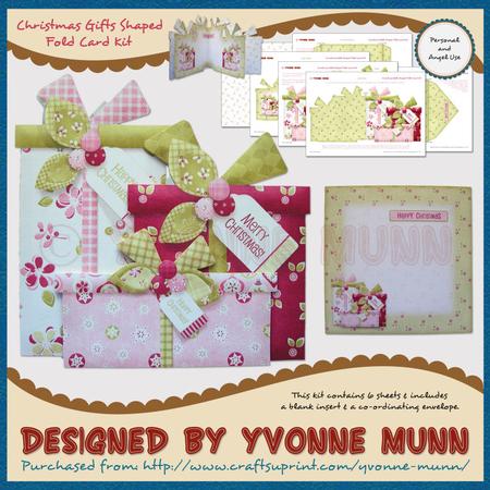 Christmas Gifts Shaped Fold Card Kit