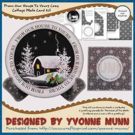 From Our House to Yours Cozy Cottage Plate Card Kit