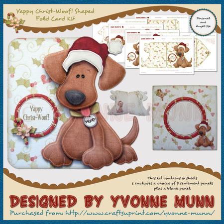 Yappy Christ-woof! Shaped Fold Card Kit