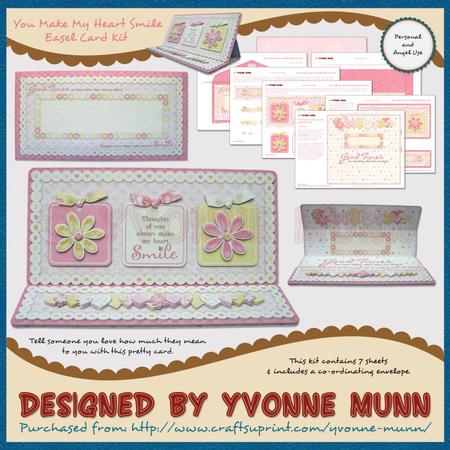 You Make My Heart Smile Easel Card Kit