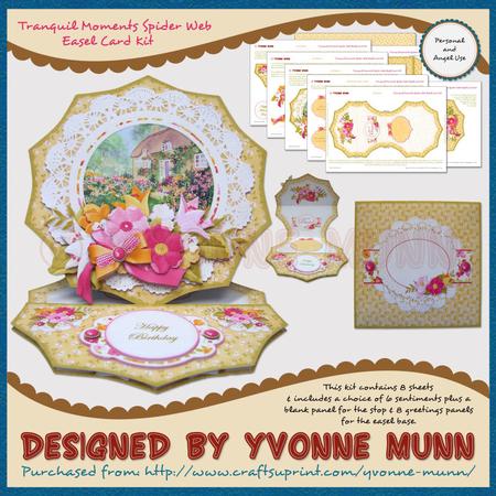 Tranquil Moments Spider Web Easel Card Kit