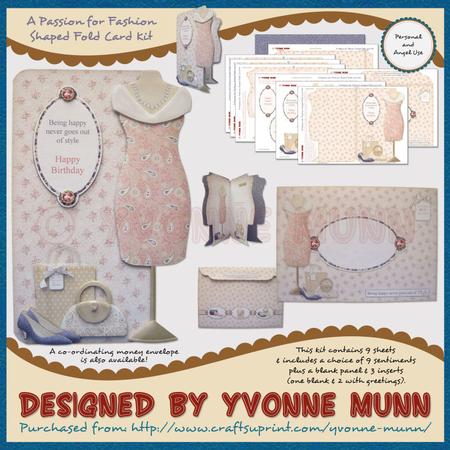 A Passion for Fashion Shaped Fold Card Kit