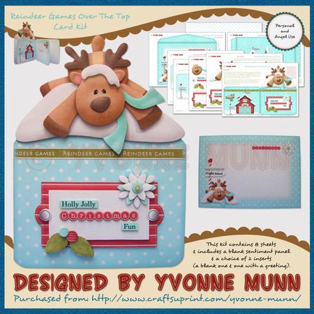 Reindeer Games Over the Top Card Kit