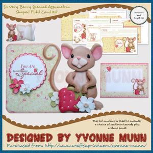 So Very Berry Special Assymetric Shaped Fold Card Kit