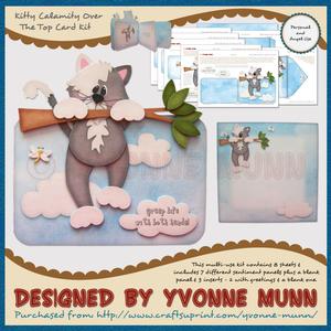 Kitty Calamity Over the Top Card Kit