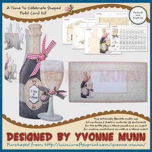 A Time to Celebrate Shaped Fold Card Kit