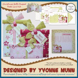 Christmas Gifts Shaped Fold Card Kit