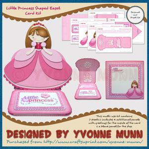 Little Princess Shaped Easel Card Kit
