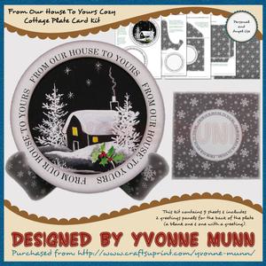 From Our House to Yours Cozy Cottage Plate Card Kit