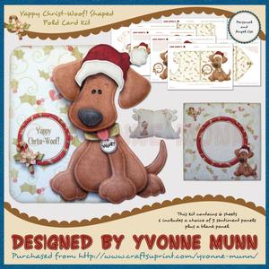Yappy Christ-woof! Shaped Fold Card Kit