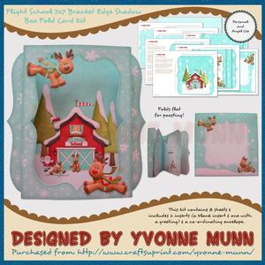 Flight School 7x7 Bracket Edge Shadow Box Fold Card Kit