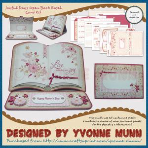 Joyful Days Open Book Easel Card Kit