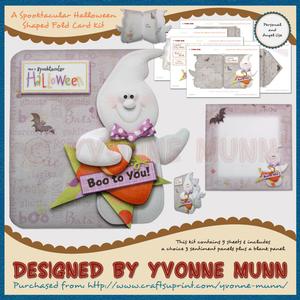 A Spooktacular Halloween Shaped Fold Card Kit