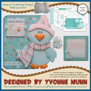 Season?s Tweetings Shaped Fold Card Kit