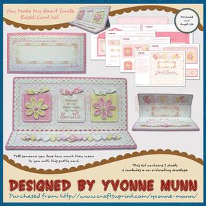 You Make My Heart Smile Easel Card Kit