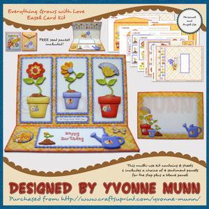 Everything Grows with Love Easel Card Kit