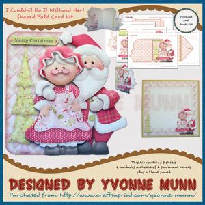 I Couldn?t Do It Without Her! Shaped Fold Card Kit