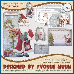 Glad Tidings Shaped Fold Card Kit