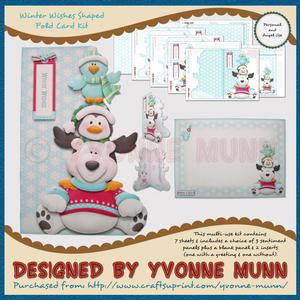 Winter Wishes Shaped Fold Card Kit