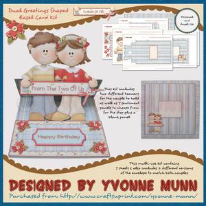 Dual Greetings Shaped Easel Card Kit