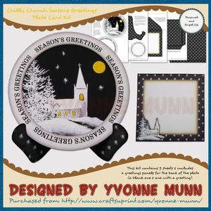 Chilly Church Season?s Greetings Plate Card Kit