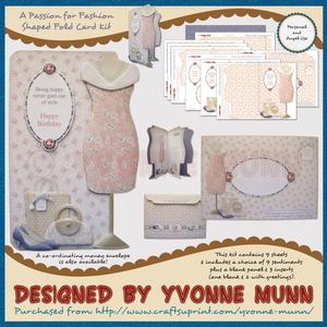 A Passion for Fashion Shaped Fold Card Kit