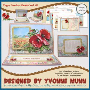 Poppy Meadow Easel Card Kit