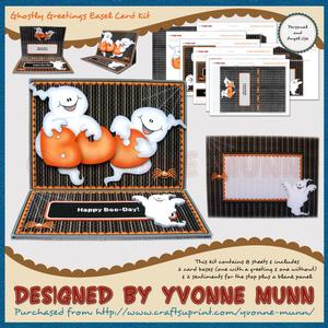 Ghostly Greetings Easel Card Kit