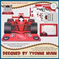 Racing Car Shaped Easel Card Kit