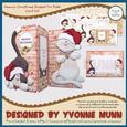 Meowy Christmas Shaped Tri Fold Card Kit