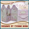 Butterflies Tag Shaped Tri Fold Card Kit