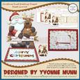 Christmas Dual Greetings Shaped Easel Card Kit
