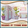 Like Flowers Shaped Tri Fold Card Kit
