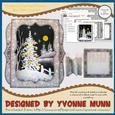 Christmas Night 7x7 Shadow Box Fold Card Kit