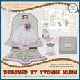 Wedding Belle Bell Shaped Easel Card Kit