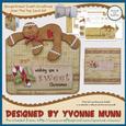 Gingerbread Sweet Christmas Over the Top Card Kit