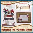 May Your Christmas Be Merry Santa Shaped Easel Card Kit