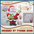 Dear Santa Shaped Fold Card Kit