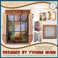 Autumn Woods Window 7x7 Shadow Box Fold Card Kit