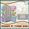 Friendship?s Fragrant Garden Shaped Tri Fold Card Kit