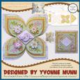 Birds & Blossoms Quad Petal Shaped Fold Card Kit