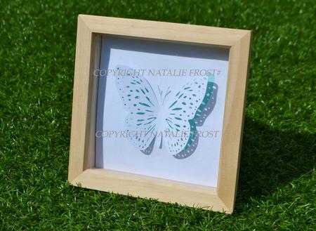 3D Blue Tiger Butterfly