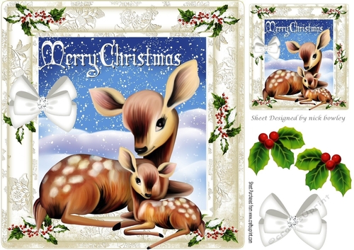 Moments with mamma cute mum and baby in holly and berry frame 8x8