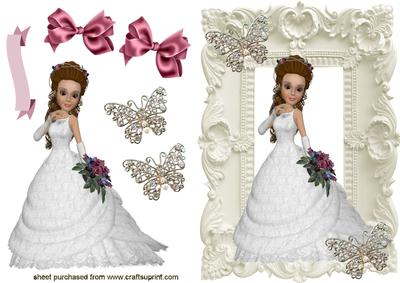Pretty Lady in Pretty White Gown
