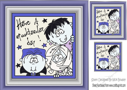 Have a Spooktacular Day with friends (blue) 8x8
