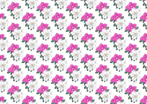 Pink and white poinsettias backing paper (small)