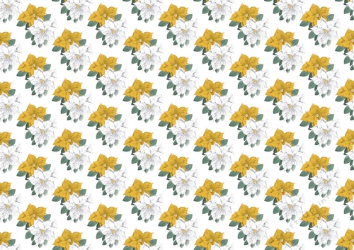 gold and white poinsettias backing paper (small)