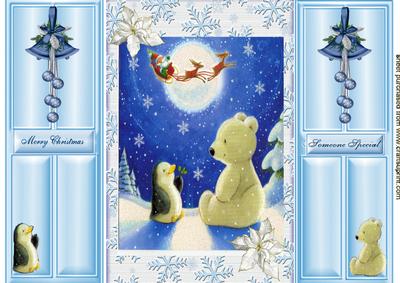 My Best Friend, Cute Polar Bear & Penguin Gatefold