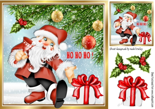 Just for you Santa with a gift for you 8x8