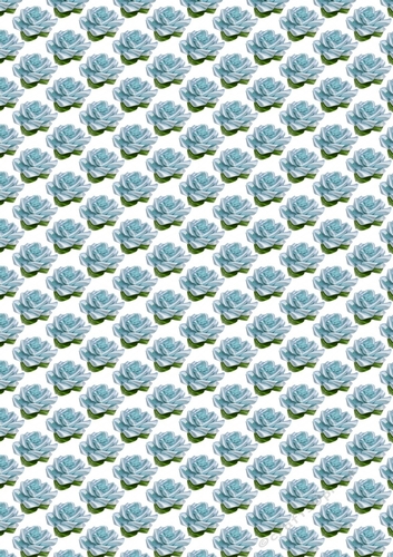 Pretty blue satin roses (small white background)
